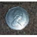 Монета 50 новых пенсов 1969 год Великобритания.